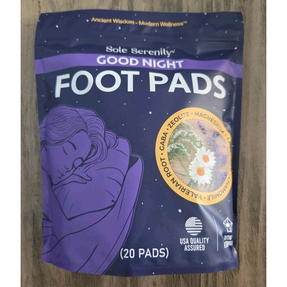 Sole Serenity Good Night Foot Pads 20 Pads Purple Lavender